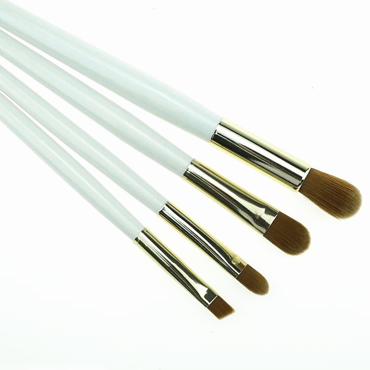High quality wood handle cosmetic brushes kit set