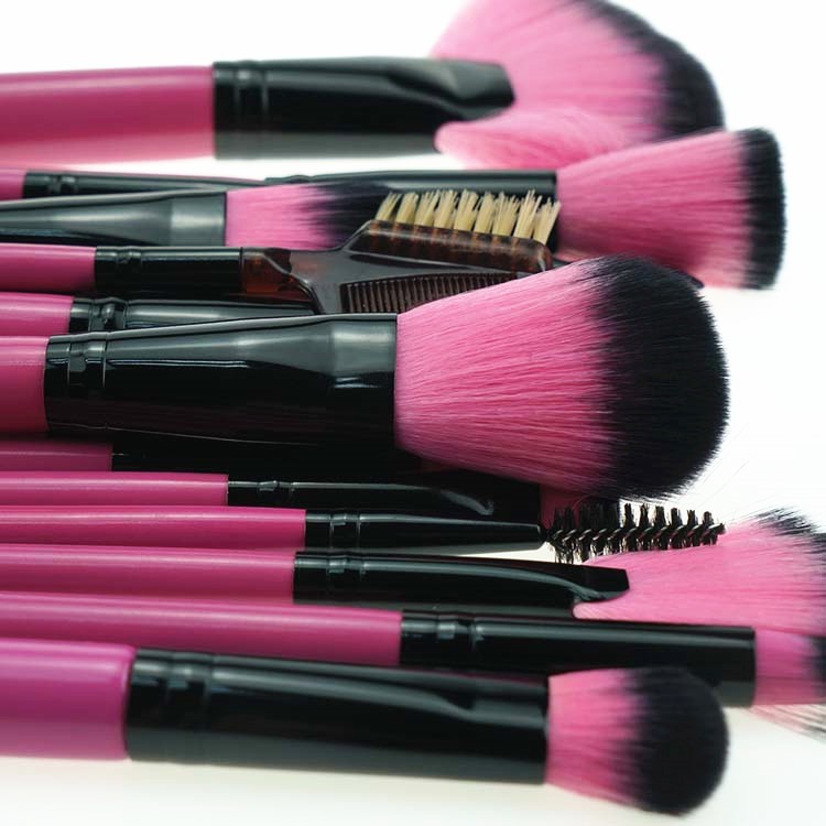 22 Piece Silicon Makeup Brush Eyeshadow Wood Women Makeup Brushes With Bag