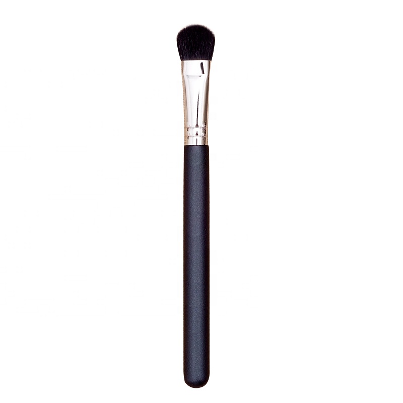 Custom Logo Copper Ferrule Flat Pony Hair Eyeshadow Brush For Eye Makeup