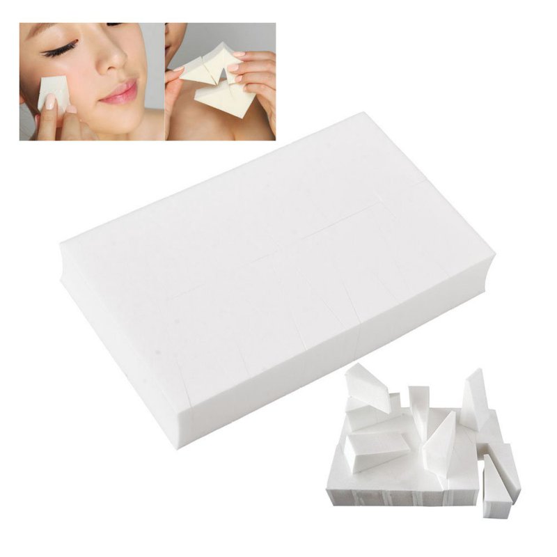24pcs white Facial Foundation Cosmetic Puffs Sponge Wedges Functionality Makeup Beauty Triangle Powder Puff