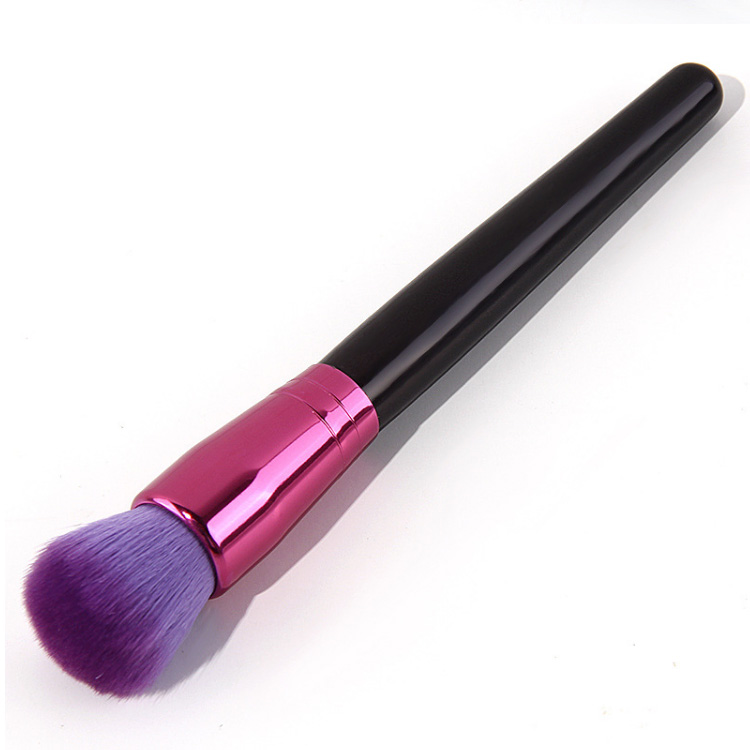 Personalised Makeup Brush Purple Synthetic Vegan Cosmetic Single Powder Brush