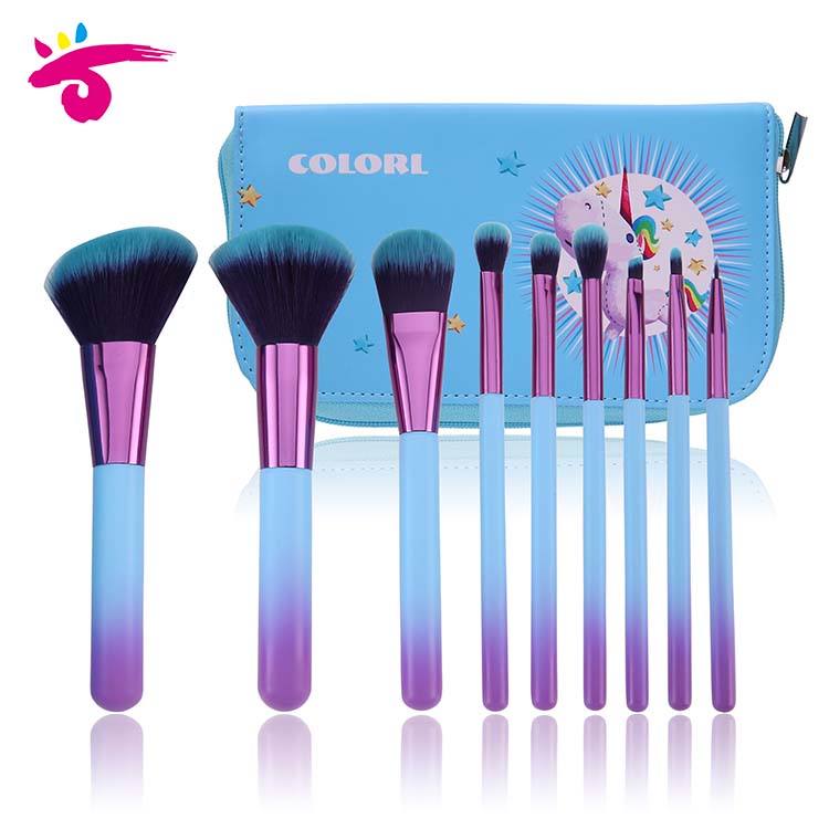 9PCS Makeup Brushes Set For Face Contour Eyebrow Eyeliner Eyeshadow Blush Brush Set Perfect Combination