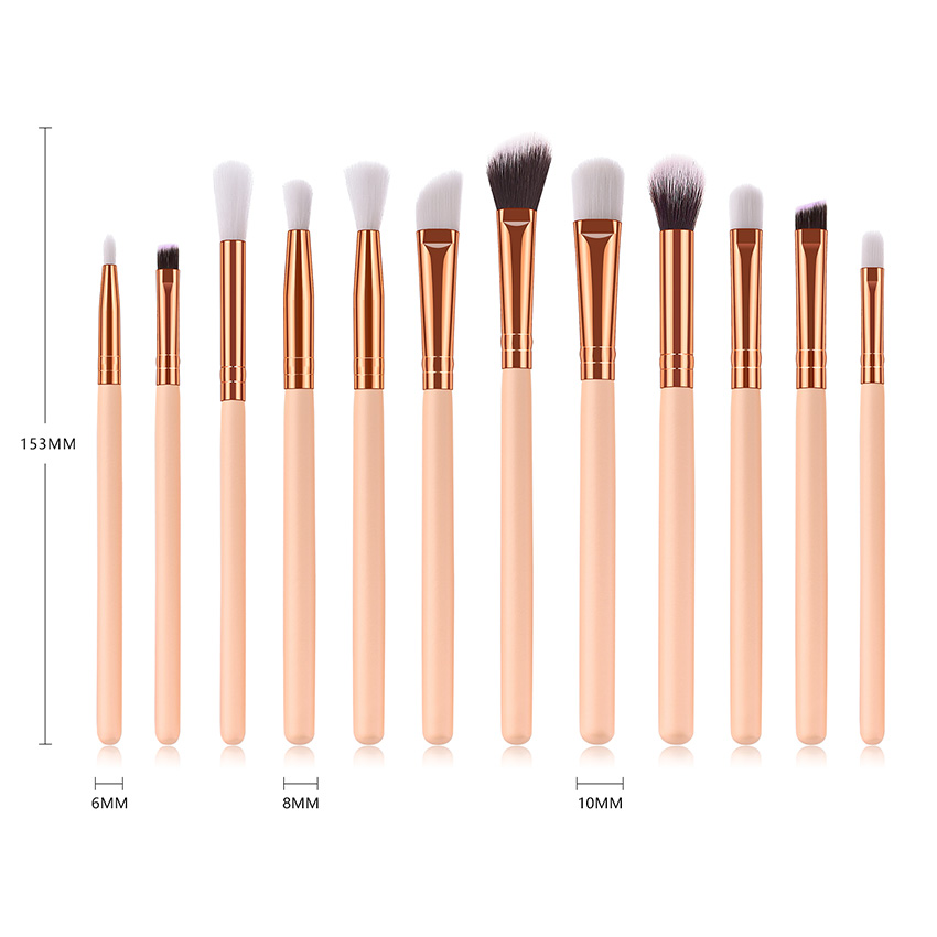 12 PCS/SET No Logo Make Up Brush Eye Brushes Makeup Professional