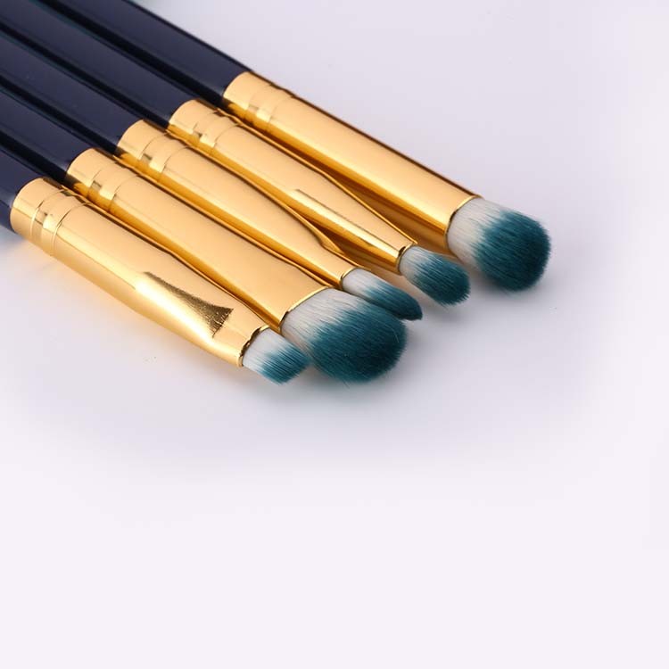 Professional 9 Pcs Cosmetic Golden Free Sample Custom Logo Makeup Brushes Set