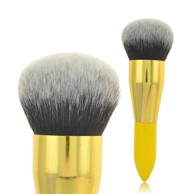 Own Brand Synthetic Makeup Tools OEM & OEM Short Wood Powder Brushes
