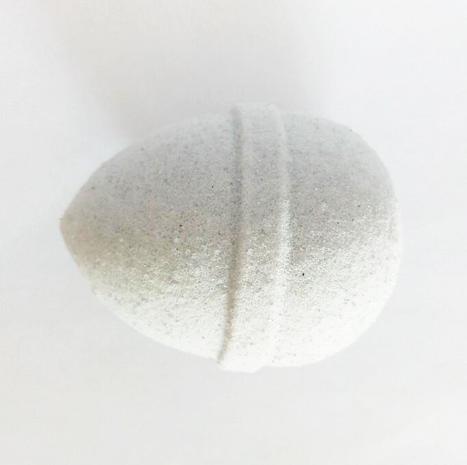 White drop Makeup Sponge with silver glitter