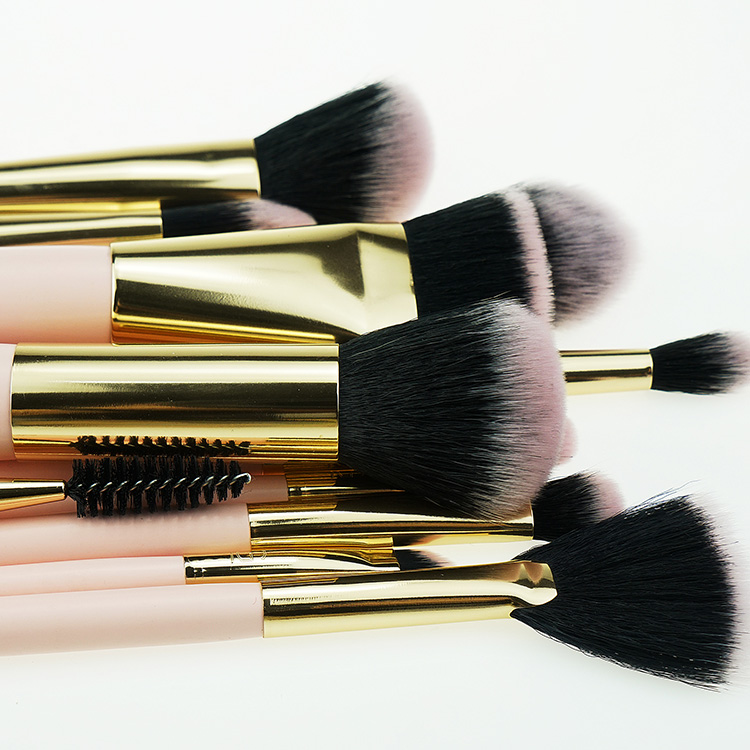 Vegan Makeup Brush Set Pink Foundation Brush Makeup