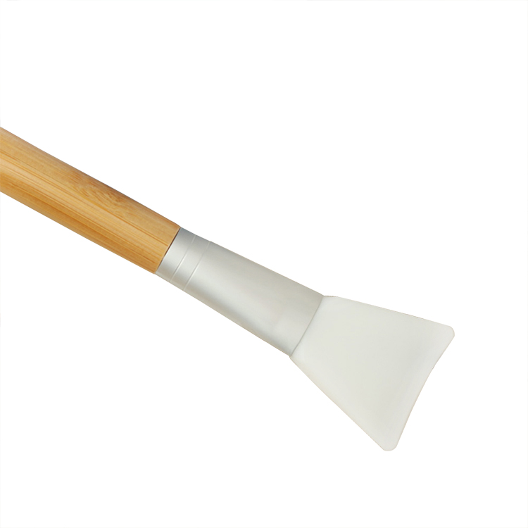 bamboo handle face mask making tool silicone brush face mask cosmetics brush for mask