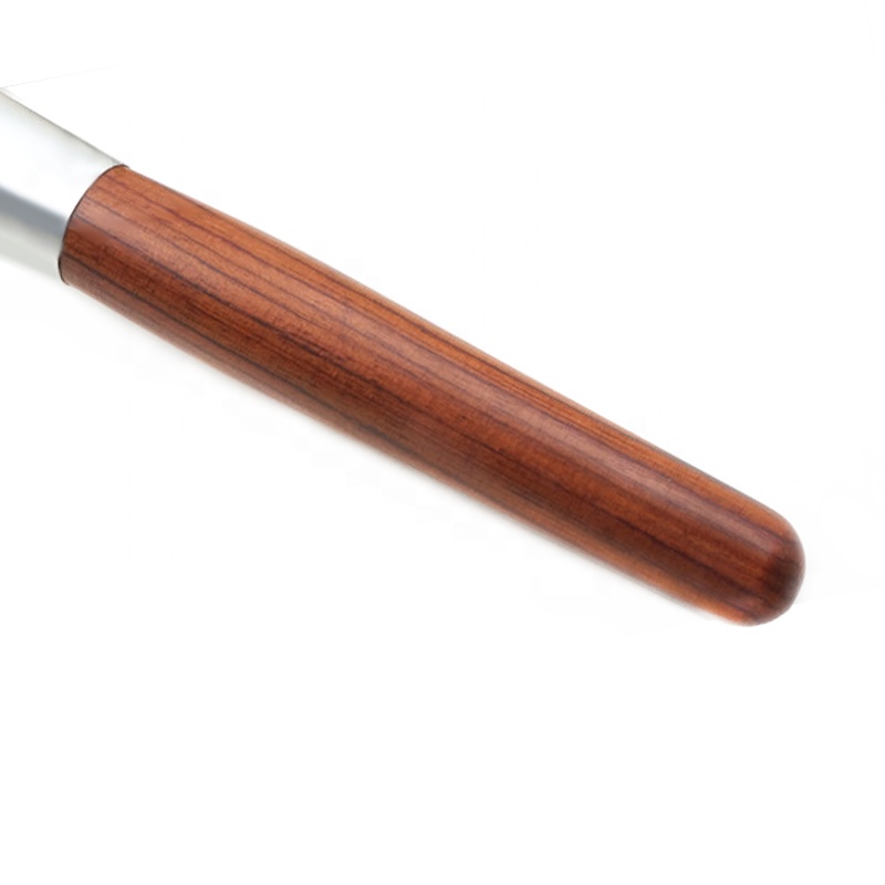 Women Rose-wood Blush Brush Makeup Private Label Matte Ferrule Vegan Makeup Brush For Blush
