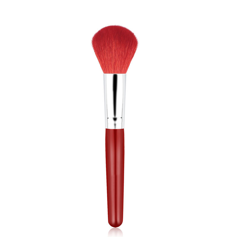 Customized Logo Vegan Cosmetic Brush Beautiful Tool Chrome Powder Brush