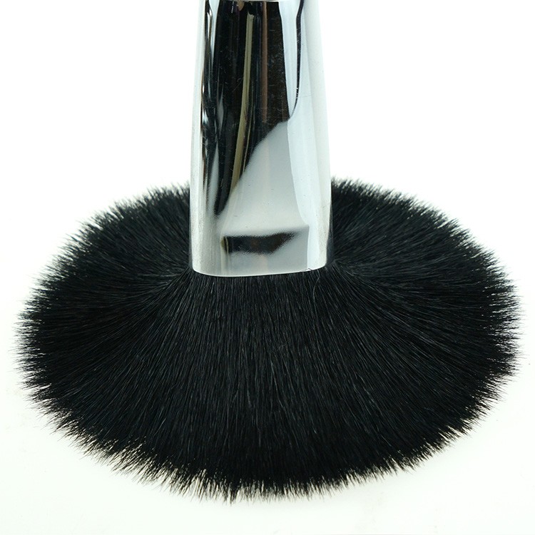 14Pieces luxury natural hair black cosmetic brush set kit with black PVC bag