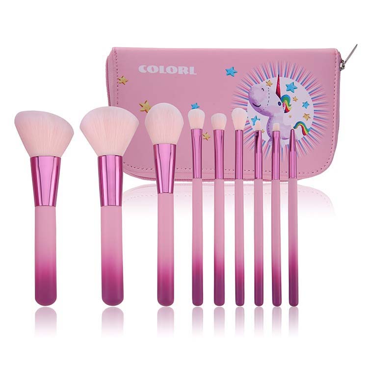 Wholesale Beautiful Synthetic Hair Makeup Brushes Set with bag