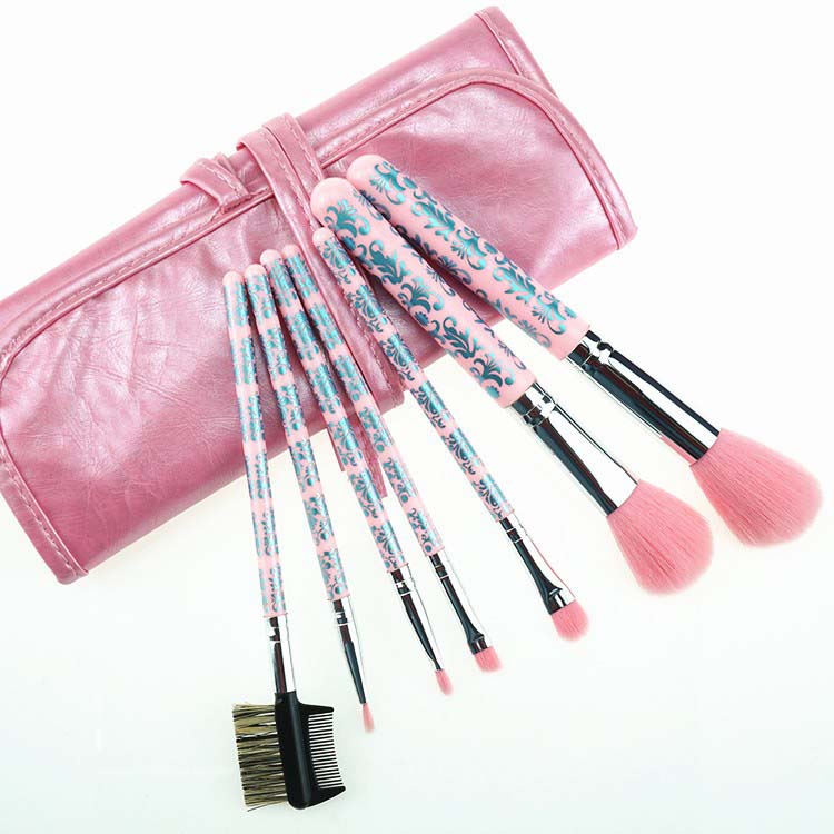 7Pcs Cruelty Free Makeup Brushes Pink Maquillaje Cute Makeup Brushes Set