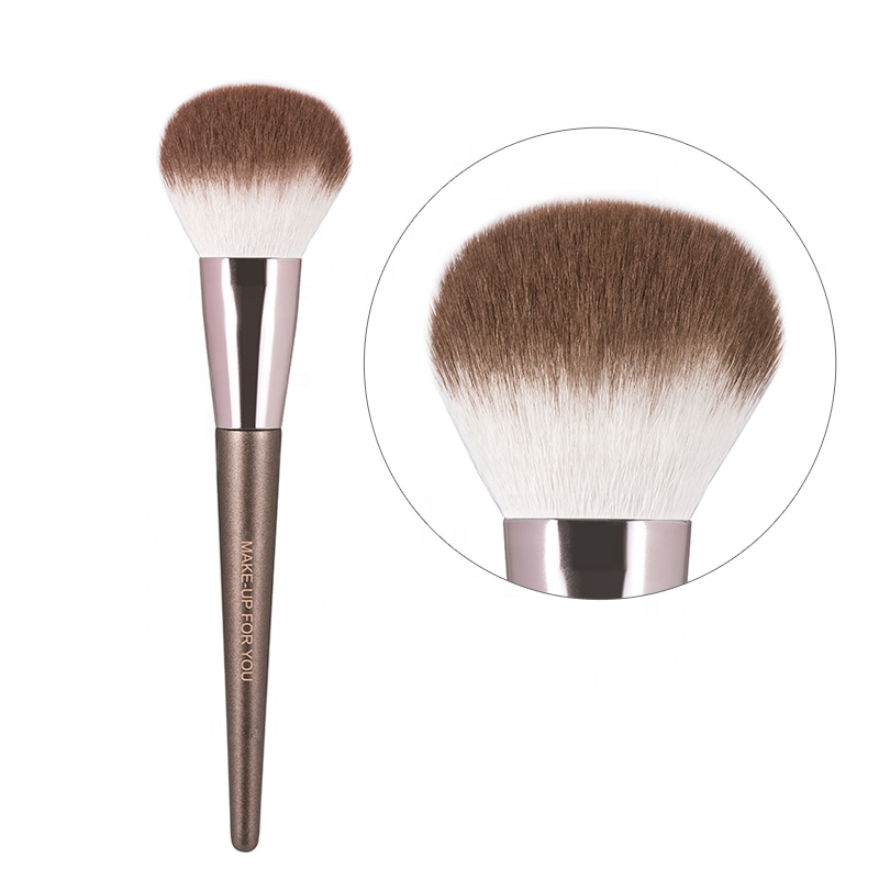 Professional Wood Handle Beauty Makeup Brush Vegan Single Large Face Powder Brush