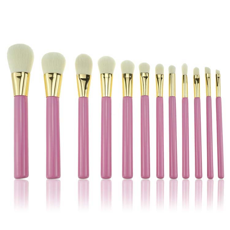 12pcs pink vegan maquillaje products cosmetic custom makeup brushes set