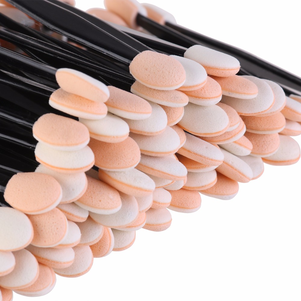 Disposable Dual Sided Eyeshadow Brush Sponge Tipped Oval Makeup Applicator Eye shadow foam