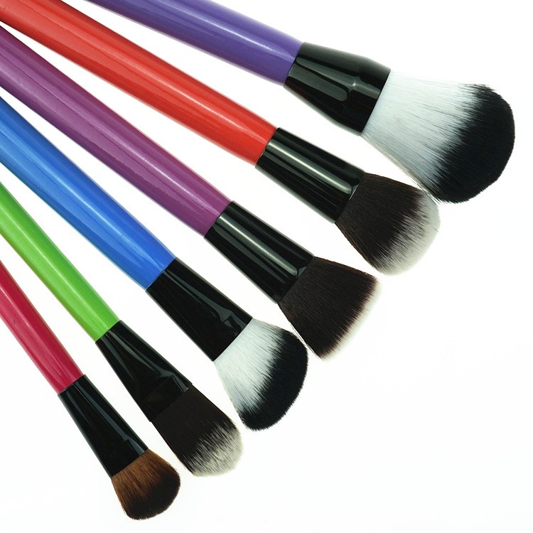 2019 new trending private label coloful OEM makeup brush cosmetic brushes set