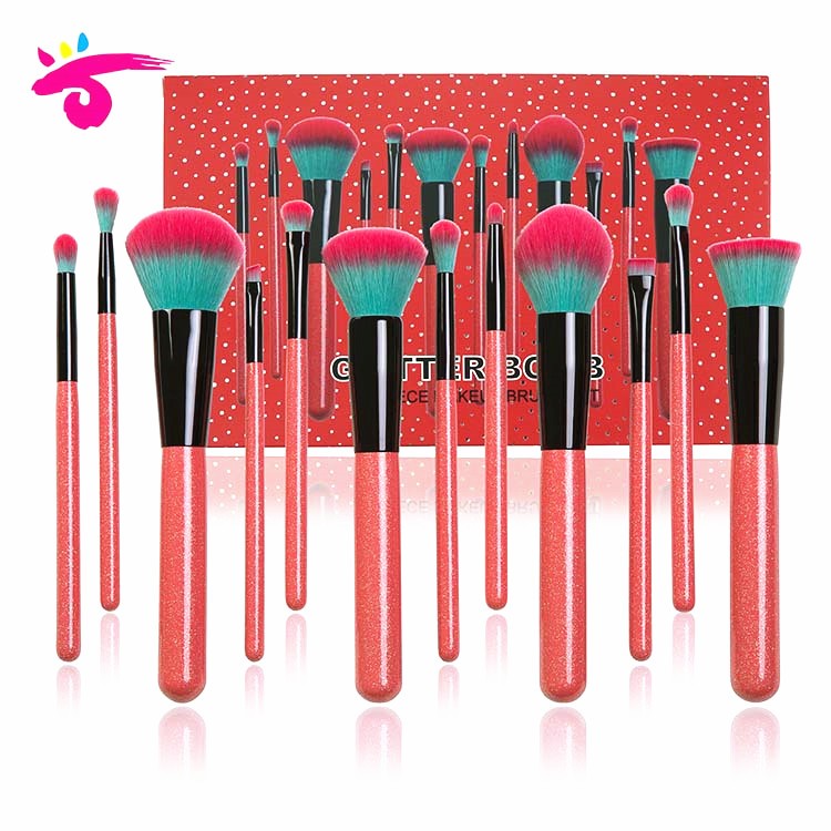 12PCS Bling makeup brush tools set with box