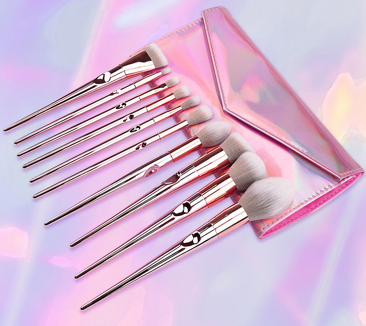 10 Set Professional Make Up Tool Brush Premium OEM Makeup Brushes