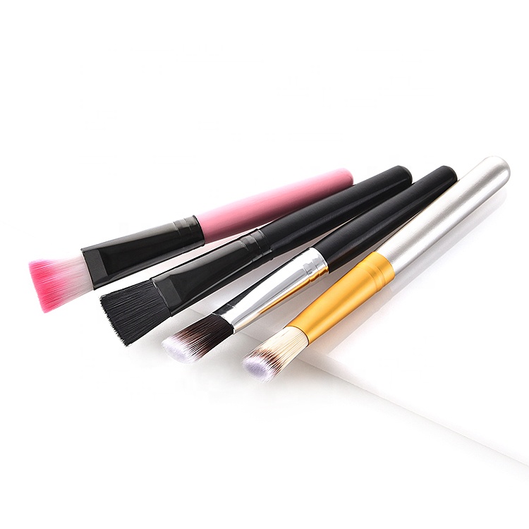 Logo Matt Wooden Cosmetic Tool Synthetic Clay Mask Makeup Brush