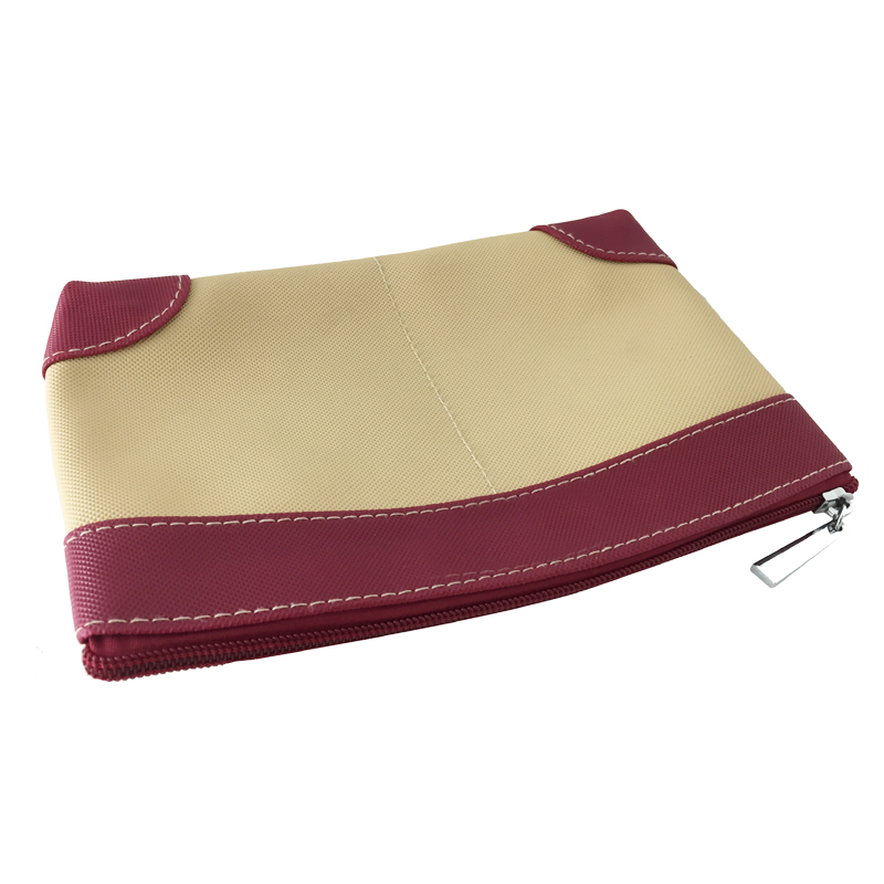 High Quality Cross Pattern PU Leather Cosmetic Bags Cases Portable Makeup Bag