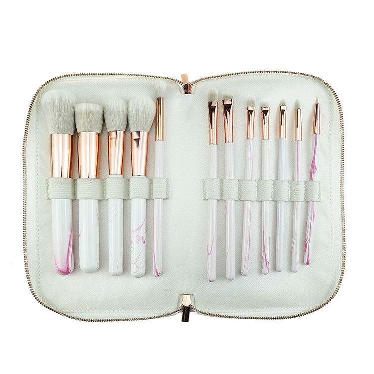 2019 Original Beauty Care Cosmetic Tools 12pcs Mermaid Makeup Brush Set With Case Skin Care Fashionable Type