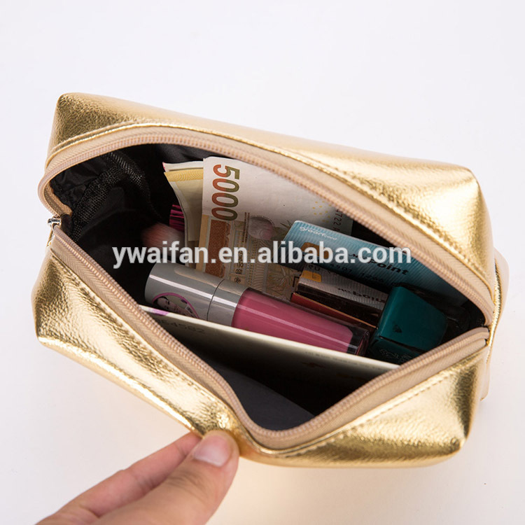 PU Waterproof Cosmetic Bag Storage Travel Coin Phone case Makeup Brush Bag organizer