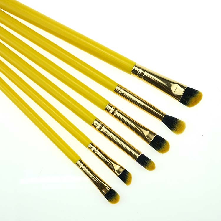 18Pcs Customize Makeup Brushes Private Label Yellow Gold Brush Set