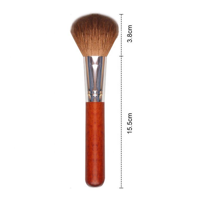 Private Label Big Face Powder Makeup Brush Rosewood Powder Cosmetic Brush