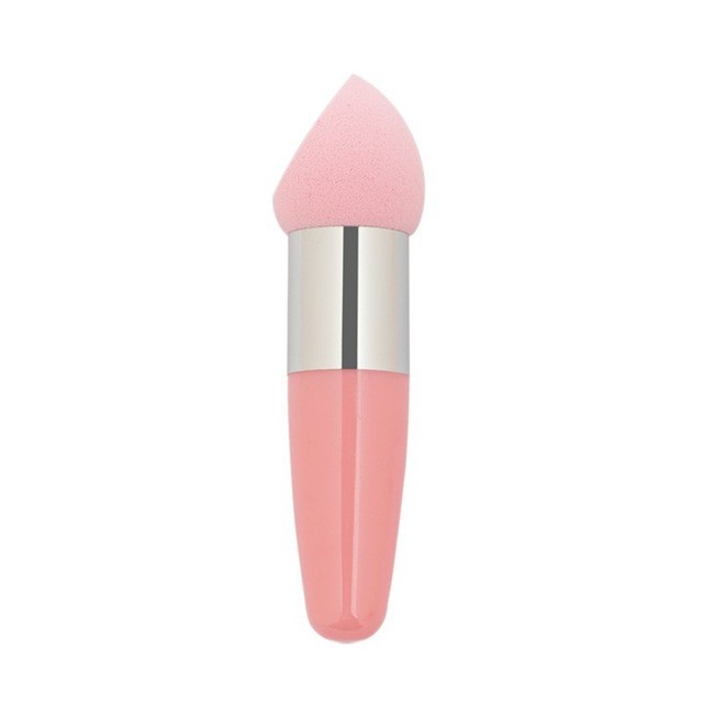 Handle Egg Makeup Sponge Foundation Soft Cosmetic Puff Powder Smooth Puff Wholesale, Oblique powder puff
