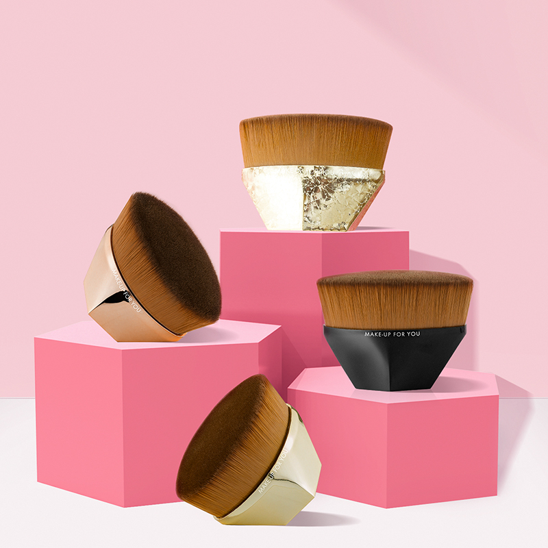 Synthetic single Mini vegan foundation kabuki makeup brush private label cosmetic brushes