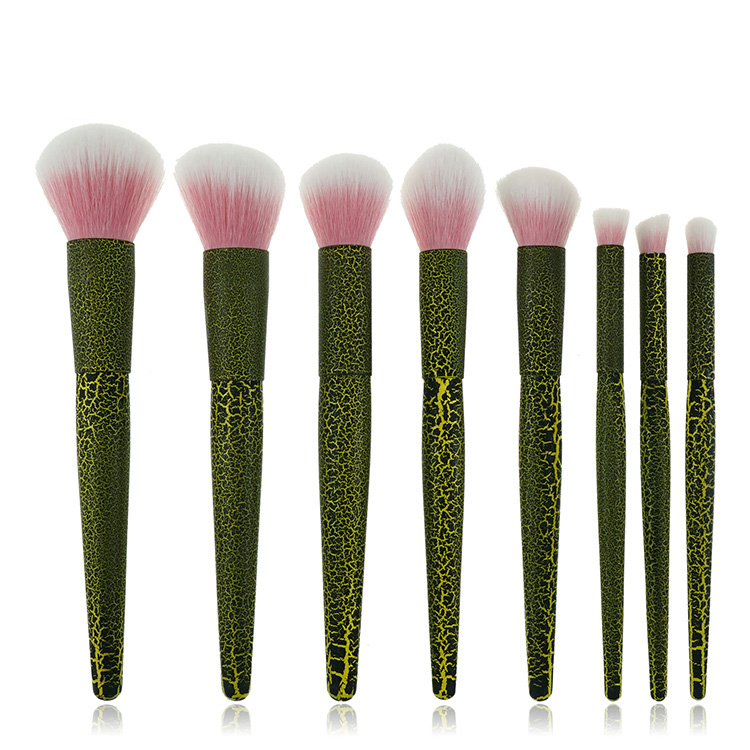 New Style Pink Synthetic Fiber Marble Style Makeup Brush Set