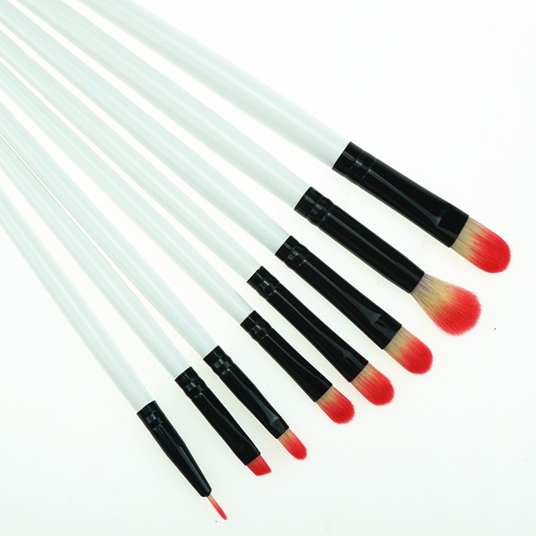 Factory wholesales private label white make up brushes makeup cosmetic brush set