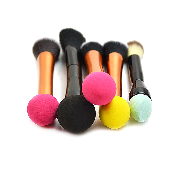 Wholesale Foundation Makeup Brush Dual Powder Brush Double End Powder Foundation Makeup Sponge
