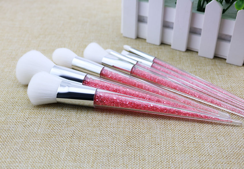 2018 New 7PCS Powder Blusher Rhinestone Diamond Glitter Makeup Brush