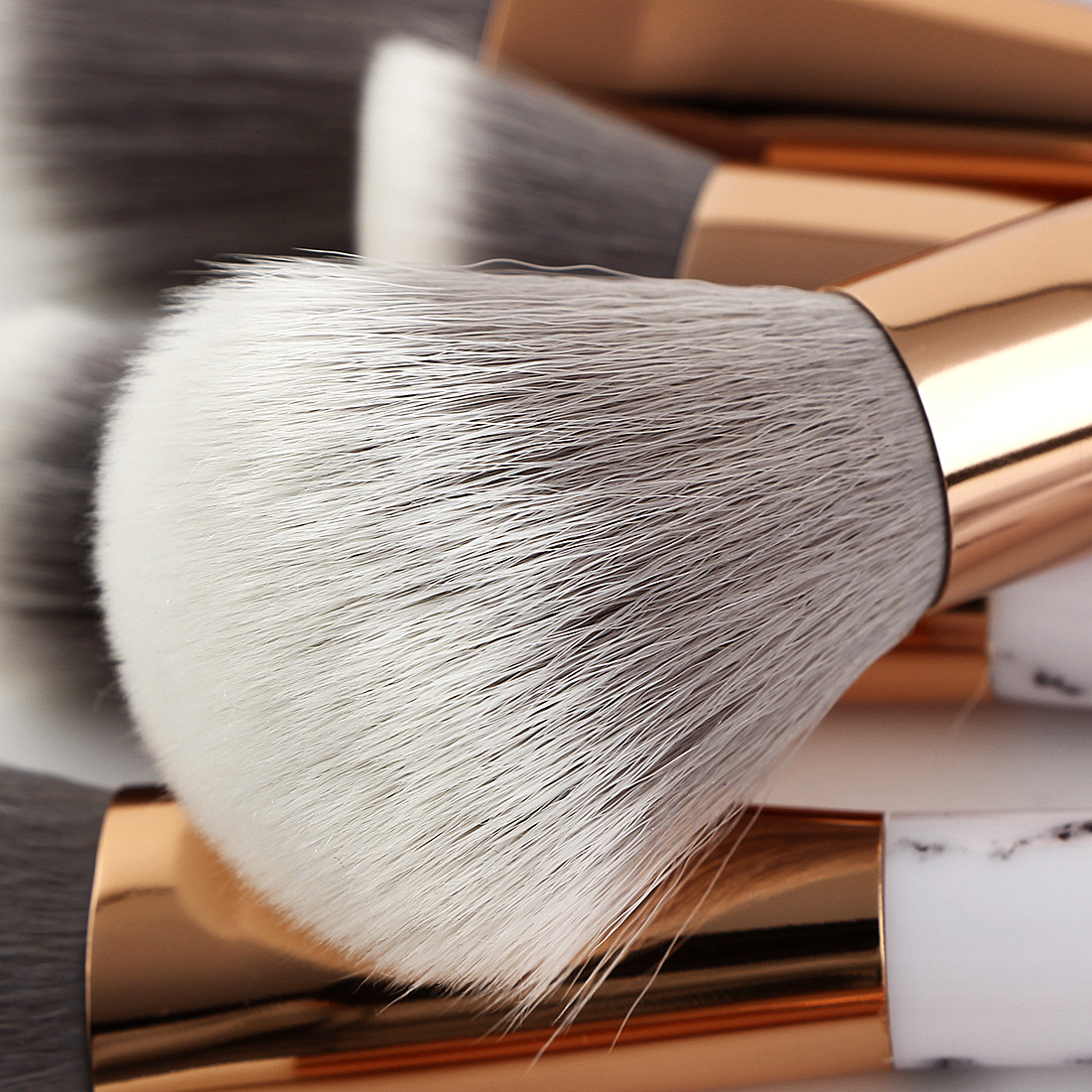 professional vendor 15 pcs custom your own brand marble foundation brushes brunello cucinelli makeup brush set
