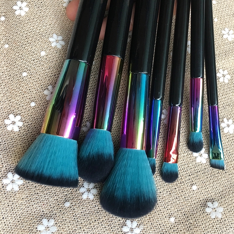 Professional 7pcs Make up Set Eyeshdow Blusher Concealer Lip Eyebrow Makeup Brush