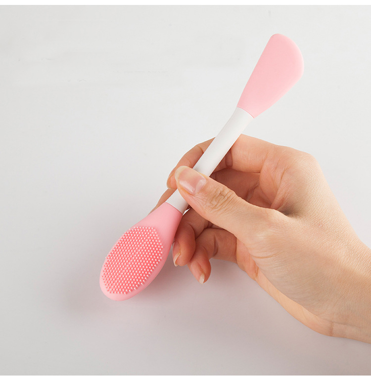 Amazon Hot Sell 3 Color Makeup Brush Spatula Silicone Face Mask Spatula