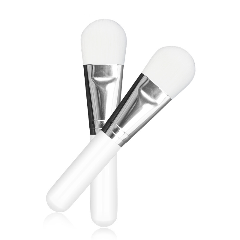 Makeup Facial Mask Brush Nylon Hair Cosmetic Tool 10cm Mini White Face Mask Brush