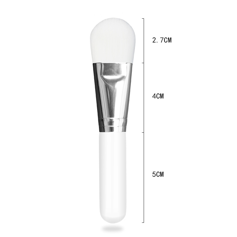 Makeup Facial Mask Brush Nylon Hair Cosmetic Tool 10cm Mini White Face Mask Brush