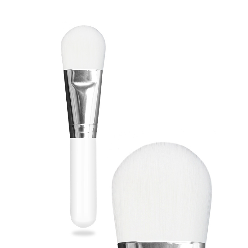 Makeup Facial Mask Brush Nylon Hair Cosmetic Tool 10cm Mini White Face Mask Brush