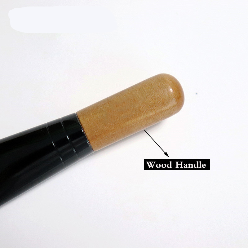 MINI Mask brush fan Silicon wood handle beauty Tool Liquid Cream Foundation brush
