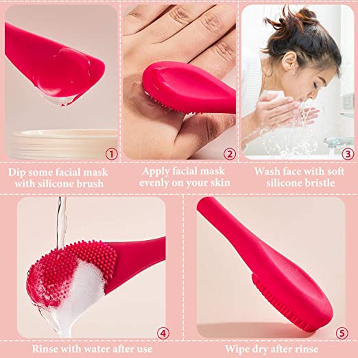 Silicone Face Mask Brushes Flexible Facial massage Mud Mask Applicator Brush