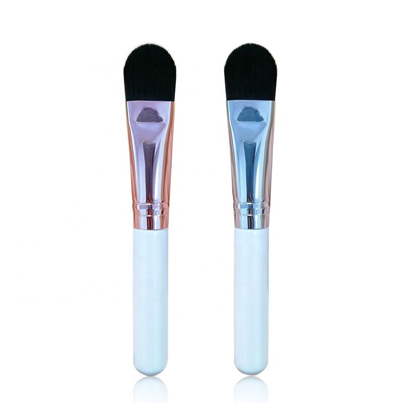 Wholesale eco friendly rose gold wooden vegan mini custom logo cosmetic face mask brush