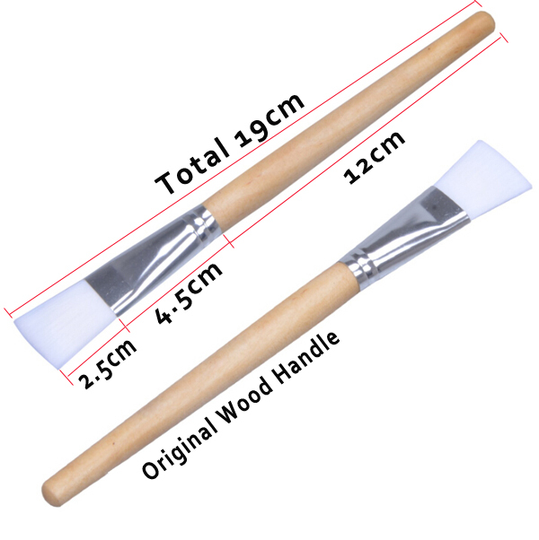 Single Plastic Handle Brush Mask Synthetic Hair Face Mask Brush