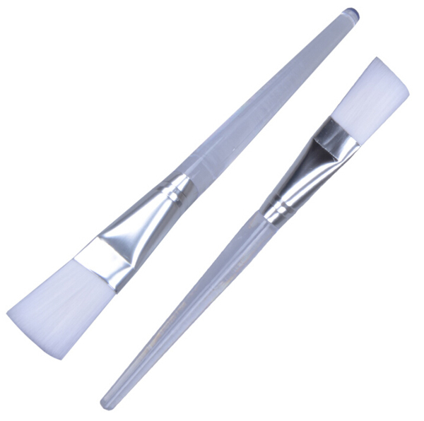 Single Plastic Handle Brush Mask Synthetic Hair Face Mask Brush