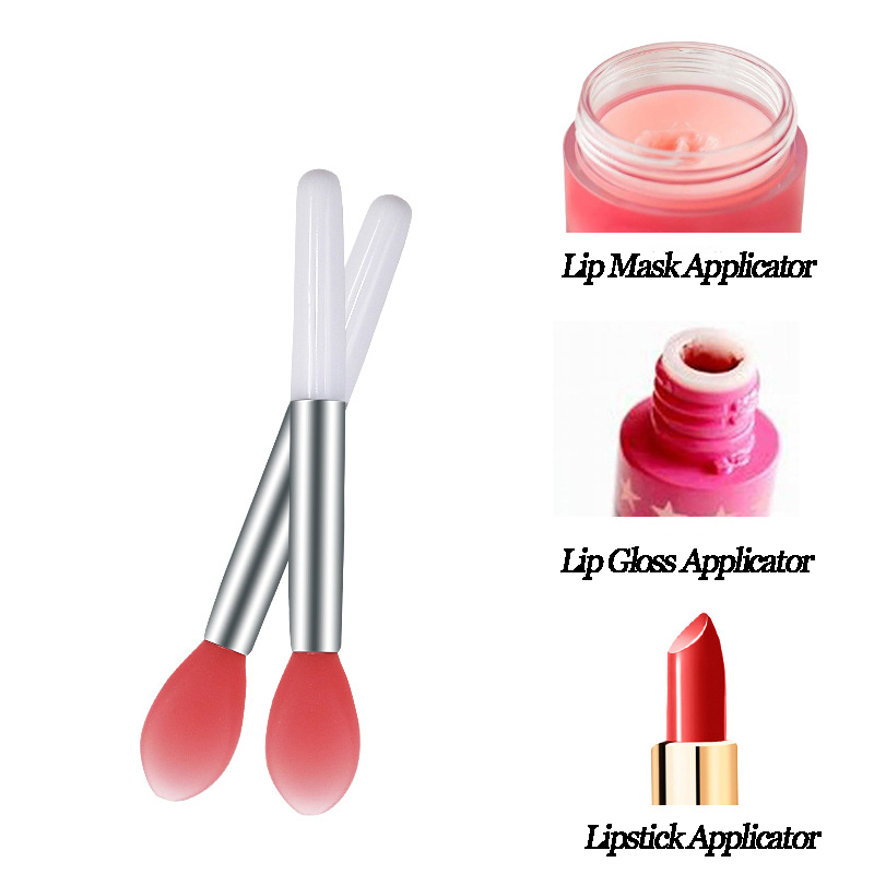Private Label 5cm lip mask brush silicone bristle Mini Mask Brush lip applicator