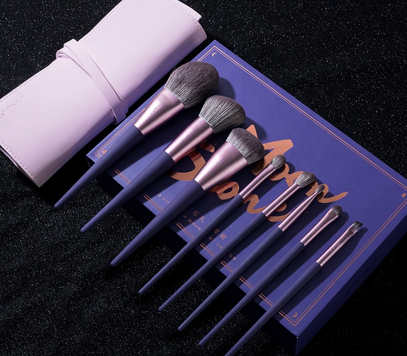 Luxury High Quality Vegan Make Up Brushes Bling Custom Cosmetic Makeup Brush Set With Gift Box