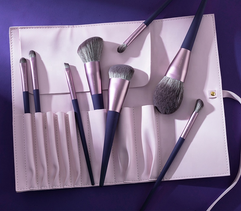 Luxury High Quality Vegan Make Up Brushes Bling Custom Cosmetic Makeup Brush Set With Gift Box