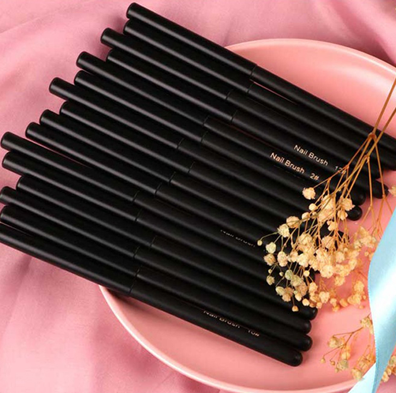Amazons Online Customize Nail Acrylic Brush Pure Kolinsky Manicure Tool Professional Detailed Nail Art Brush Set